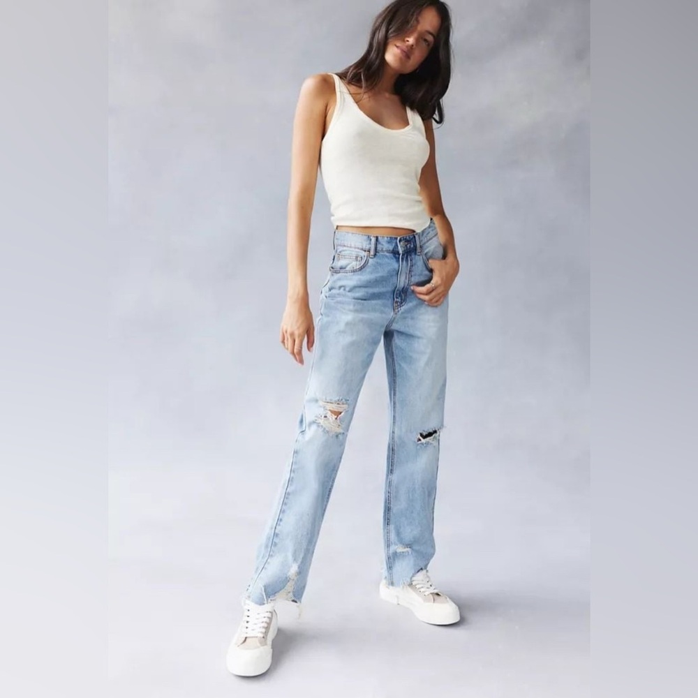 BDG Light Blue Straight Leg Jeans